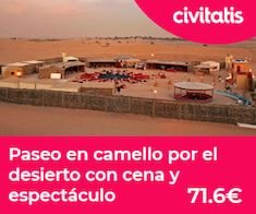 Paseo en camello por el desierto